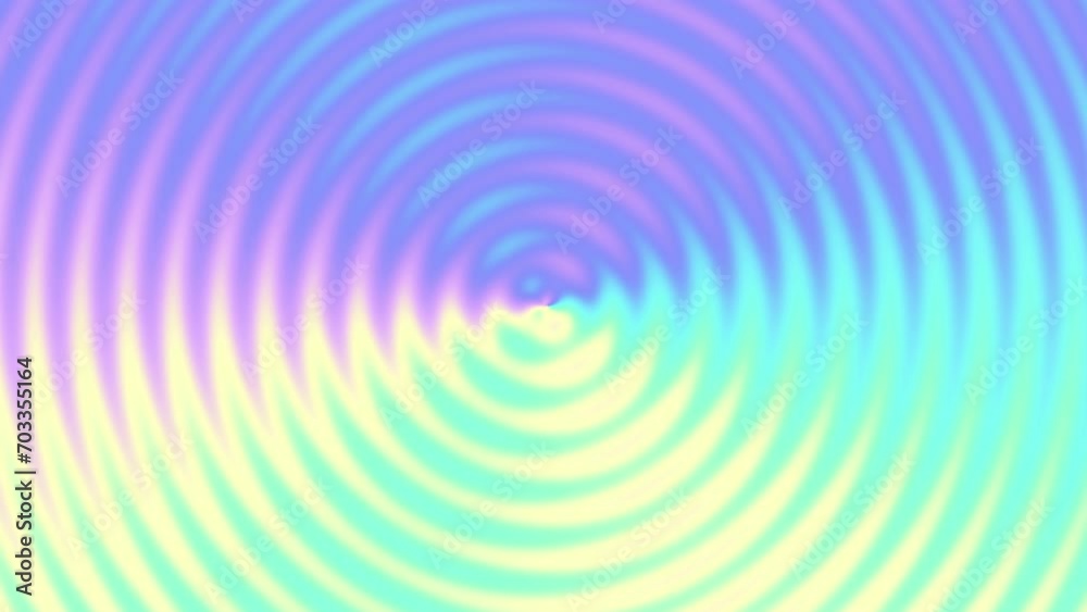 Poster Moving circular gradient. Seamless loop footage.