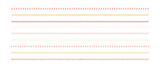 イラスト素材：飾り罫のあしらい　手書きのシンプルでかわいい罫線. simple hand draw borders	