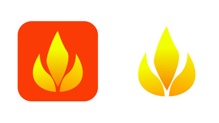 flame vector, yellow and red, icon flame, flame icon vector