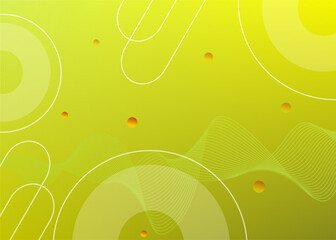 abstract background with circles and curve wave