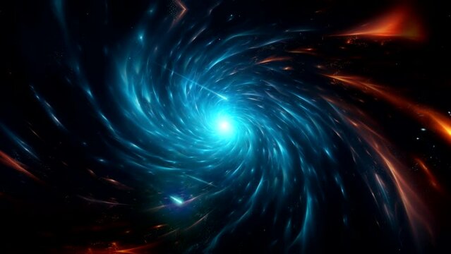  galaxy on space at night like black hole video looping animation background live wallpaper