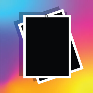  Template for photo collage. Gradient background Frames for clipping masks are in the vector file 44 55