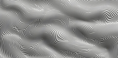 Black and white wavy geometric background