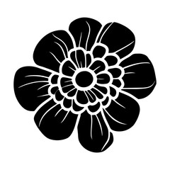 Hand drawn simple flower illustration