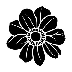 Hand drawn simple flower illustration
