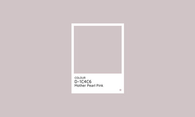 Color Palette 2024 Mother Pearl Pink design swatch.