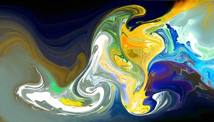 abstract fluid art painting wallpaper a fusion of color shape and movement