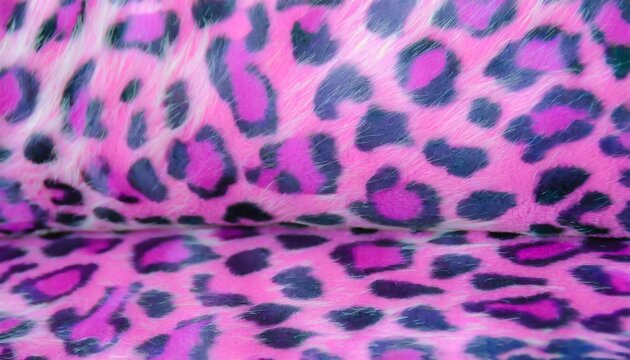 pink purple leopard animal print fur pattern fabric