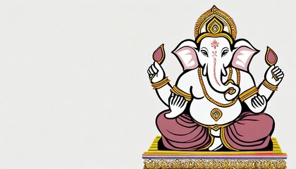 lord ganesha with white background wallpaper god ganesha poster design for wallpaper