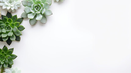 Minimalist Modern Banner with Succulent Plants
