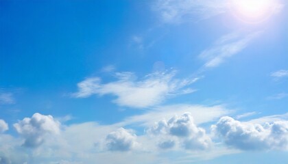 Fototapeta premium light blue sky with light clouds