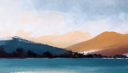 hand painted landscape contemporary abstract art versatile image can apply to a wide range of creative design projects posters banners cards websites wallpapers magazines