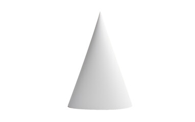 Exploring the Playful Beauty of a Paper Cone in a Realistic Photo Isolated on Transparent Background.