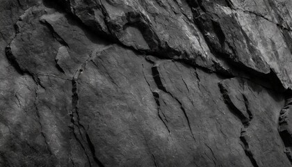 black white rock texture dark gray stone granite background for design rough cracked mountain surface close up crumbled