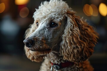 portrait of a poodle