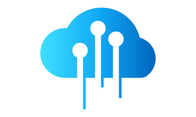 Internet data computing sign for technology company