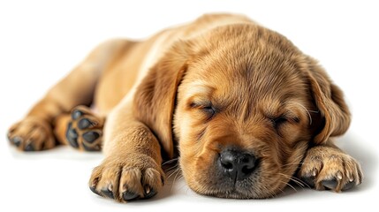 Waking Labrador Cub Isolated On Whitestudio, Background HD For Designer