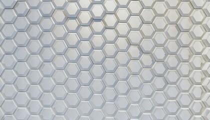 white glossy hexagon ceramic tile floor background 3d rendering
