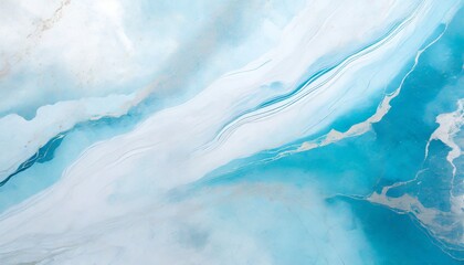 abstract marble textured background fluid art modern wallpaper marbe white and light blue surface