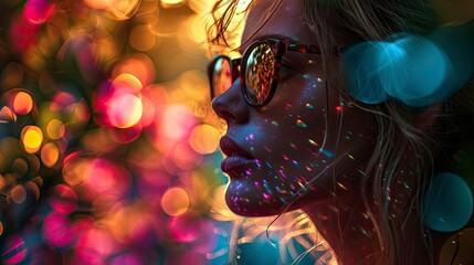 Young Beautiful Woman Colorful Summer Style, Background HD For Designer