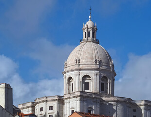 Fototapeta na wymiar Church named Igreja de Santa Engrácia or National Pantheon in Lisbon in Portugal