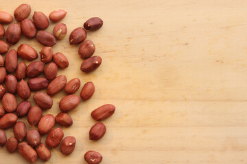Fresh roasted and peeled peanuts.