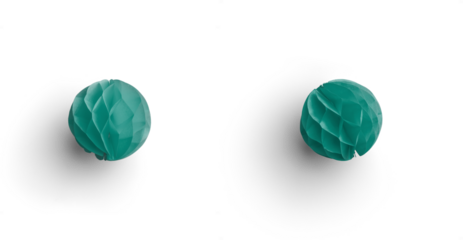 Green Honeycomb Paper Ball