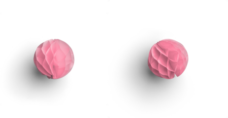 Pink Honeycomb Paper Ball