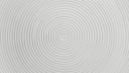 Fototapeta na wymiar offset white concentric wave shaped rings or circles background wallpaper banner flat lay top view from above