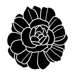 Hand drawn simple flower illustration
