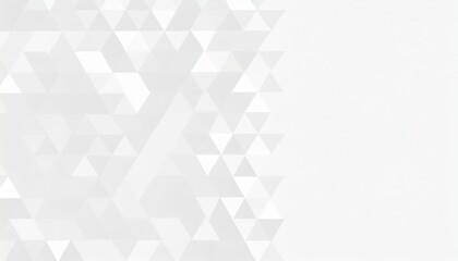 random shifted white triangle background wallpaper banner pattern with copy space