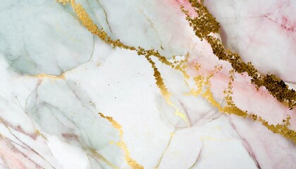 abstract marble background with gold splashes ai