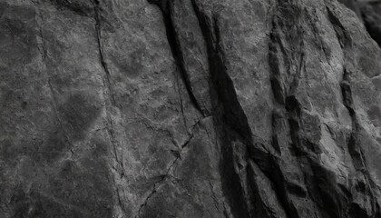 Obraz premium black white rock texture dark gray stone granite background for design rough cracked mountain surface close up crumbled