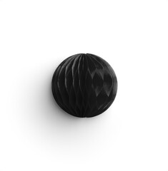Black Honeycomb Paper Ball Half 2