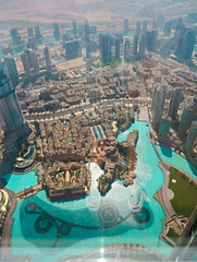 UAE. Aerial view from the height of Burj Khalifa