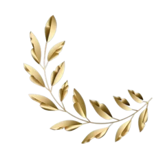 Foto op Plexiglas single gold laurel wreath © Hungarian