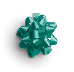 Green Gift Bow Shinny 1
