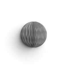 Grey Honeycomb Paper Ball Half 2