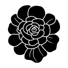 Hand drawn simple flower illustration