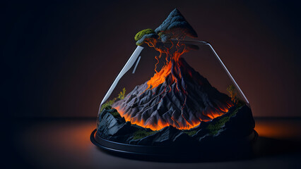 Terrarium: Volcano 4, Generative AI