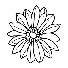 Hand drawn simple flower illustration