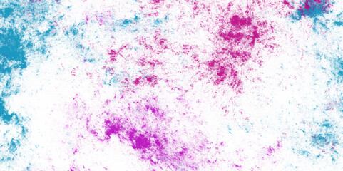 Fototapeta premium Colorful abstract and watercolor on paper background with splashes violet rainbow pastel colors. Watercolor fantastic and grungy background Colored Freeze motion powder explosion on white art board