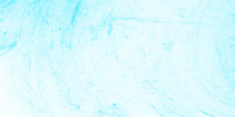 Blue and white color frozen ice surface blue Baikal ice texture. White and blue color frozen ice surface design. paint splash or blotch background with fringe bleed wash. white cloud detail in blue.