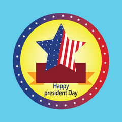 Happy presidents day vector design on a white background 