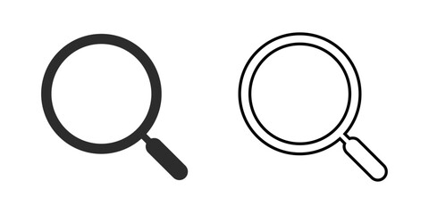 black search symbol icon vector design - obrazy, fototapety, plakaty
