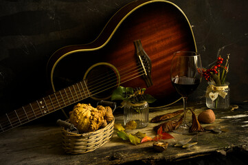 Italian still life warm color bases. Good for kitchen or living room