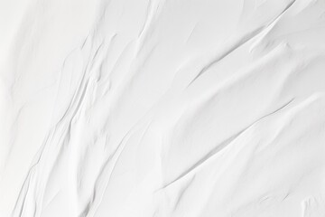 Obraz premium Decorative white background. Wall texture with filler paste applied with spatula, chaotic dashes and strokes.