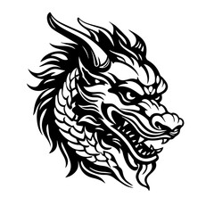 Majestic Chinese Dragon Vector Art