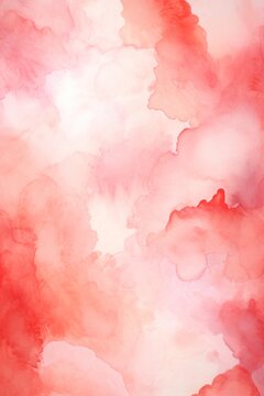 Coral watercolor abstract background