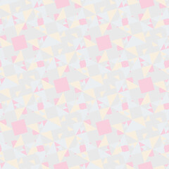 Vector seamless geometric pattern in pastel colors, texture for background